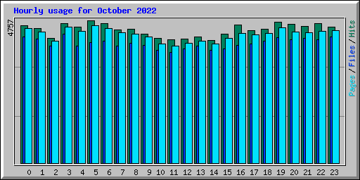 Hourly usage for October 2022