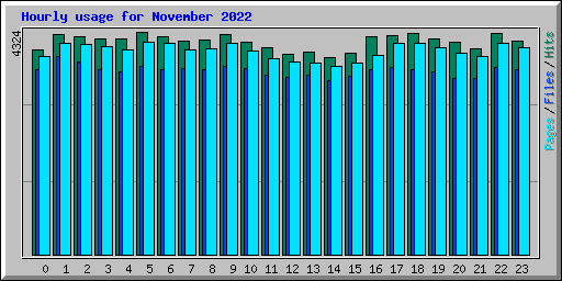 Hourly usage for November 2022